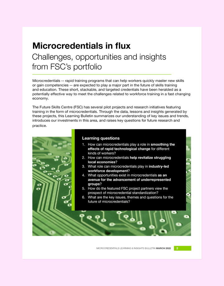The single-column layout includes a bolded title, body copy, and a sidebar textbox that is overlayed on a large background image of a microchip.